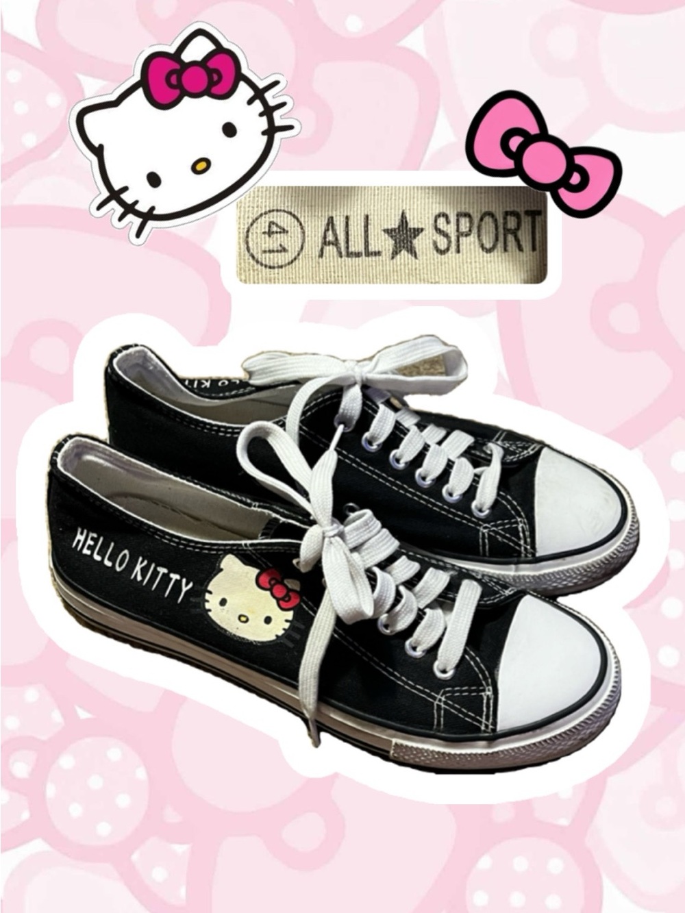Hello Kitty lace up shoes